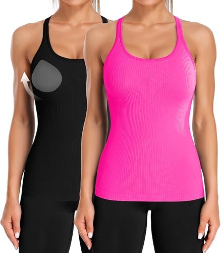 Amazon.com: Danskin Women's 2-Pack Airbrush Active Tank Top (US